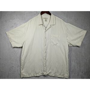 Tommy Bahama Jungle Shakedown Embroidered Hawaiian Camp XL Shirt Silk **Stains